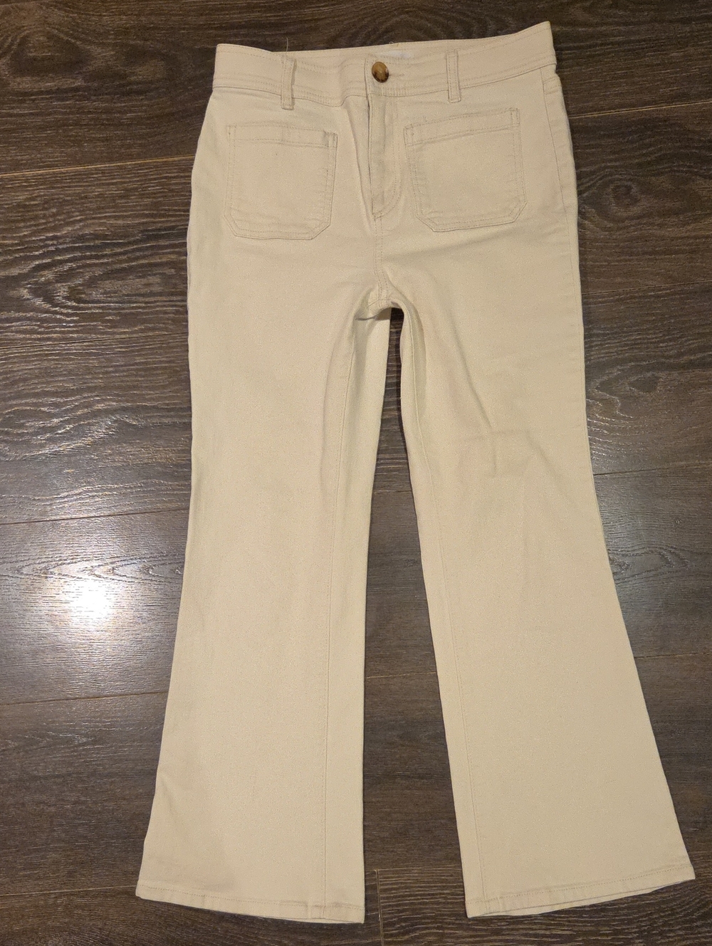 ❤️ ANN TAYLOR LOFT HIGH RISE CROP FLARE JEANS, 4 (27)